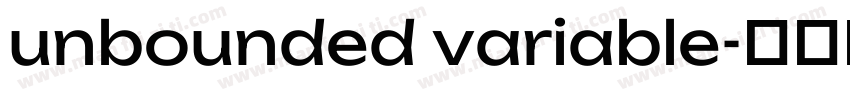 unbounded variable字体转换